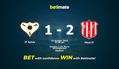 Predicción, cuotas y consejos de apuestas IF Sylvia vs Piteå IF 15/10/2023