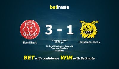 Predicción, probabilidades y consejos de apuestas Ilves Kissat vs Tampereen Ilves 2 01/10/2023
