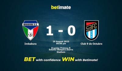 Pronósticos Imbabura vs Club 9 de Octubre 16/08/2023