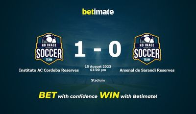 Pronósticos Instituto AC Cordoba Reserves vs Arsenal de Sarandí Reserves 15/08/2023