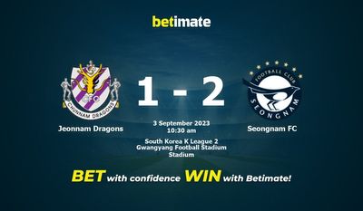 Predicción, cuotas y consejos de apuestas Jeonnam Dragons vs Seongnam FC 03/09/2023