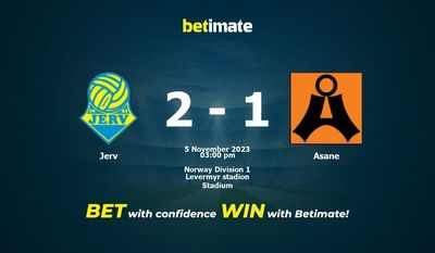 Predicción, probabilidades y consejos de apuestas Jerv vs Asane 05/11/2023