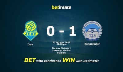 Predicción, probabilidades y consejos de apuestas Jerv vs Kongsvinger 21/10/2023