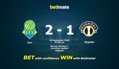 Predicción, probabilidades y consejos de apuestas Jerv vs Sogndal 30/09/2023