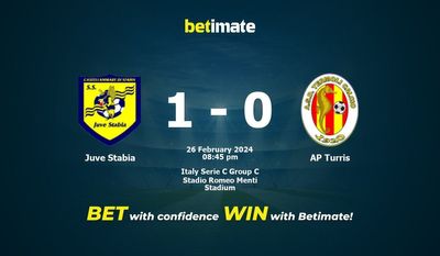 Predicción, cuotas y consejos de apuestas Juve Stabia vs AP Turris 26/02/2024