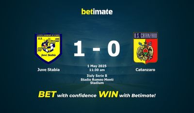 Predicción, cuotas y consejos de apuestas Juve Stabia vs Catanzaro 01/05/2025