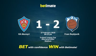 Predicción, probabilidades y consejos de apuestas KA Akureyri vs Fram Reykjavik 27/02/2025