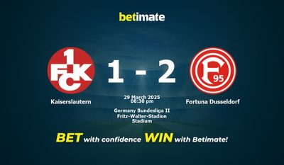 Predicción, cuotas y pronósticos de apuestas para el Kaiserslautern vs. Fortuna Düsseldorf (29/03/2025)