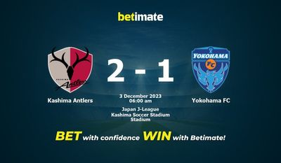 Predicción, cuotas y consejos de apuestas Kashima Antlers vs Yokohama FC 03/12/2023
