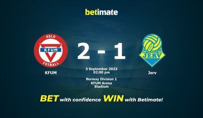 Predicción, cuotas y consejos de apuestas de KFUM vs Jerv 03/09/2023