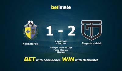 Predicciones, cuotas y consejos de apuestas de Kolkheti Poti vs Torpedo Kutaisi 09/04/2025