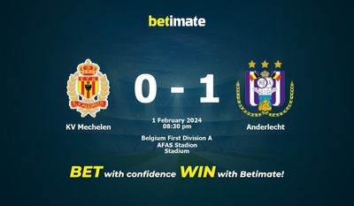 Predicción, cuotas y consejos de apuestas KV Mechelen vs Anderlecht 01/02/2024