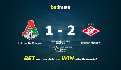 Predicción, cuotas y consejos de apuestas Lokomotiv Moscú vs Spartak Moscú 05/11/2023