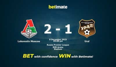 Predicciones, cuotas y consejos de apuestas Lokomotiv Moscú vs Ural 08/12/2023