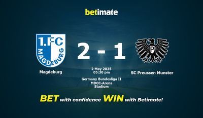 Predicción, cuotas y pronósticos de apuestas para el partido Magdeburgo vs. SC Preussen Münster (05/02/2025)