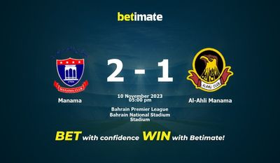 Predicción, probabilidades y consejos de apuestas Manama vs Al-Ahli Manama 10/11/2023