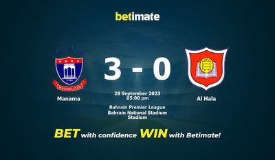 Predicción, probabilidades y consejos de apuestas Manama vs Al Hala 28/09/2023
