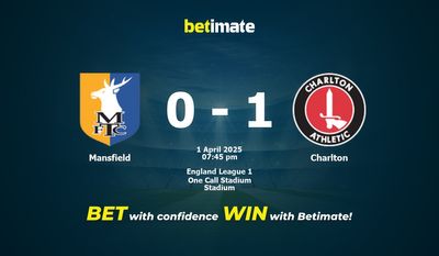 Pronóstico, cuotas y consejos de apuestas para el partido Mansfield vs. Charlton (01/04/2025)