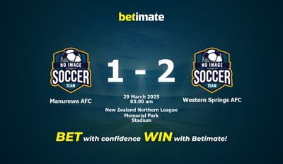 Predicción, cuotas y consejos de apuestas para Manurewa AFC vs. Western Springs AFC (29/03/2025)