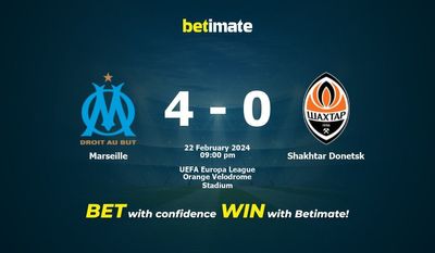 Predicción, probabilidades y consejos de apuestas Marsella vs Shakhtar Donetsk 22/02/2024