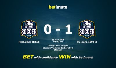 Meshakhte Tkibuli vs FC Iberia 1999 II: Pronóstico, cuotas y consejos de apuestas (28/05/2025)