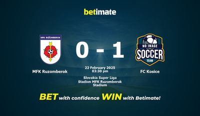 Predicciones, cuotas y consejos de apuestas de MFK Ruzomberok vs FC Kosice 22/02/2025