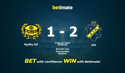 Predicción, probabilidades y consejos de apuestas Mjallby AIF vs AIK 09/03/2024
