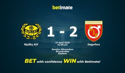 Predicciones, cuotas y consejos de apuestas de Mjallby AIF vs Degerfors 27/04/2025