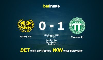 Predicción, cuotas y consejos de apuestas de Mjallby AIF vs Vasteras SK 25/02/2024