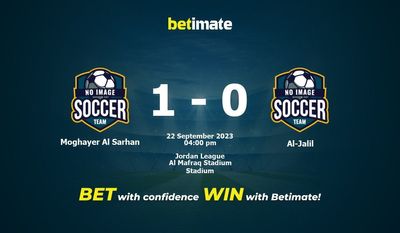 Predicciones, cuotas y consejos de apuestas de Moghayer Al Sarhan vs Al-Jalil 22/09/2023