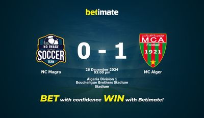 Pronóstico, probabilidades y consejos de apuestas NC Magra vs MC Alger 26/12/2024