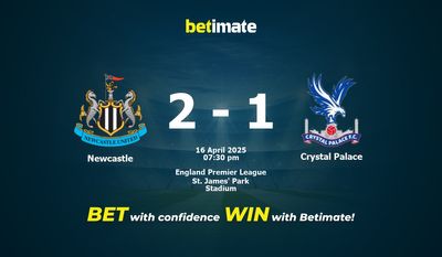 Pronóstico, cuotas y consejos de apuestas para el Newcastle vs. Crystal Palace (16/04/2025)