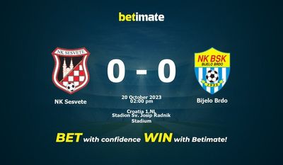 Predicción, probabilidades y consejos de apuestas NK Sesvete vs Bijelo Brdo 20/10/2023