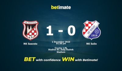 Predicción, probabilidades y consejos de apuestas NK Sesvete vs NK Solin 01/12/2023