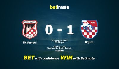 Predicción, probabilidades y consejos de apuestas NK Sesvete vs Orijent 06/10/2023