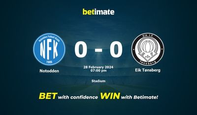 Predicción, probabilidades y consejos de apuestas Notodden vs Eik Tønsberg 28/02/2024