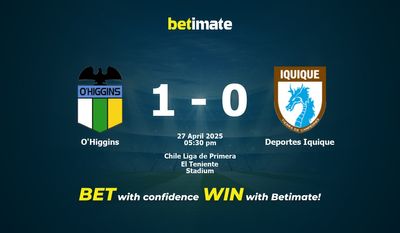 Predicción, cuotas y consejos de apuestas O'Higgins vs Deportes Iquique 27/04/2025