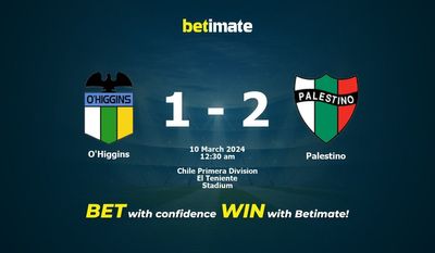 Predicción, cuotas y consejos de apuestas O'Higgins vs Palestino 09/03/2024