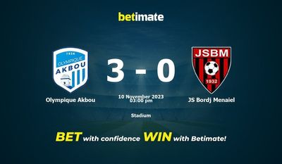 Predicción, cuotas y consejos de apuestas para Olympique Akbou vs JS Bordj Menaiel 10/11/2023