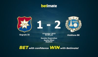 Predicción, cuotas y consejos de apuestas de Orgryte IS vs Utsiktens BK 08/10/2023