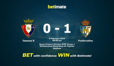 Predicción, cuotas y consejos de apuestas Osasuna B vs Ponferradina 04/02/2024