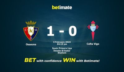 Predicción, cuotas y consejos de apuestas Osasuna vs Celta de Vigo 04/02/2024