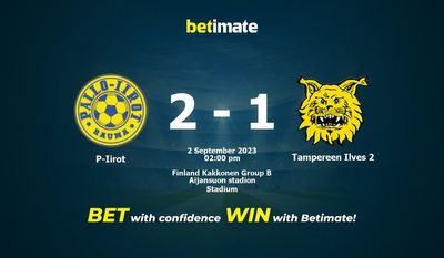 Predicción, cuotas y consejos de apuestas de P-Iirot vs Tampereen Ilves 2 02/09/2023