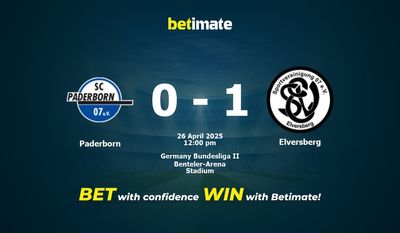 Pronóstico, cuotas y pronósticos de apuestas para el Paderborn vs. Elversberg (26/04/2025)