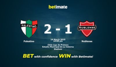 Pronóstico, cuotas y consejos de apuestas para Palestino vs. Nublense (16/03/2025)
