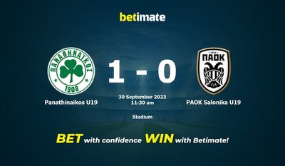 Predicciones, cuotas y consejos de apuestas de Panathinaikos U19 vs PAOK Salónica U19 30/09/2023