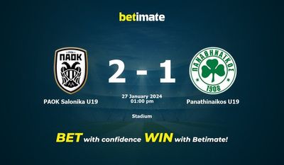 Predicciones, cuotas y consejos de apuestas de PAOK Salonika U19 vs Panathinaikos U19 27/01/2024