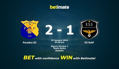 Predicción, cuotas y consejos de apuestas para Paradou AC vs ES Sétif 19/01/2024