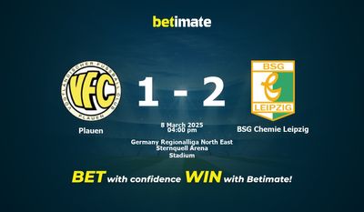 Predicción, cuotas y consejos de apuestas Plauen vs BSG Chemie Leipzig 08/03/2025