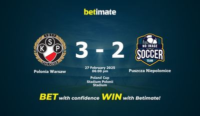 Predicción, cuotas y consejos de apuestas Polonia Varsovia vs Puszcza Niepolomice 27/02/2025